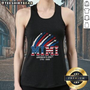 Awesome American 250th Anniversary Mimi Tank Top featuring a patriotic design for festive summer celebrations.