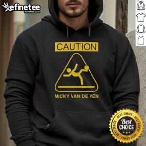 Alt Text: Hot Micky Van De Ven Tottenham Hotspur hoodie featuring a caution slide kick design, perfect for fans and casual wear.