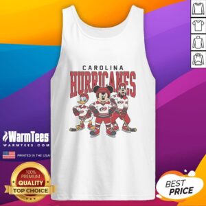 Pretty Carolina Hurricanes Disney team ice hockey tank top featuring vibrant colors and stylish design for fans.