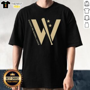 Alt Text: Original Giant W Women's Pro Baseball League Logo T-Shirt featuring vibrant colors and iconic branding for fans.