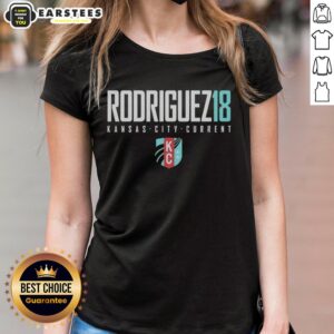 Hot Rodriguez Kansas City Current KC logo ladies tee, featuring vibrant design and comfortable fit for fans.