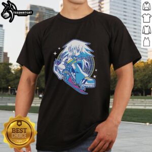 Alt Text: Pretty Escape The Darkness Kingdom Hearts T-Shirt featuring iconic design and vibrant colors, perfect for fans.
