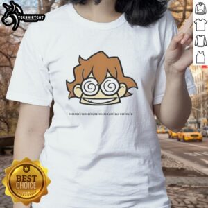 Cartoon ladies in 'Nice Pidge Dreamworks Voltron Hypnotized' tee, showcasing vibrant colors and unique design for fans.