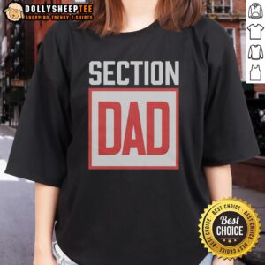 Nice Section Dad Logo Ladies Tee featuring a stylish design perfect for casual wear and gifts for dads.