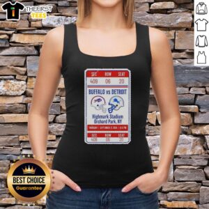 Buffalo Bills vs. Detroit Lions NFL tank top featuring the new stadium design, perfect for fans and game day attire.