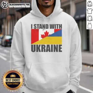 Good I Stand With Ukraine Flag Hoodie showcasing a vibrant Ukrainian flag design on a stylish, comfortable hoodie.