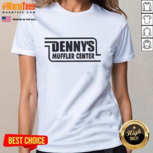 Original Denny's Muffler Mac McDonald Ladies Tee featuring a stylish design, perfect for casual wear and fans of unique apparel.