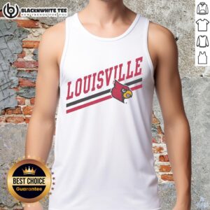Top Louisville Sideline Ash Tank Top featuring team logo, perfect for game day and casual wear.