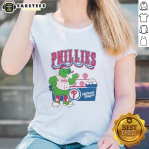 Alt Text: Awesome Preschool Mitchell Ness Cream Philadelphia Phillies Step Back Up Ladies Tee for stylish young fans