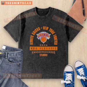 Hot Always Knicks New York Forever 2026 NBA Playoffs Knickerbockers washed t-shirt design showcasing team spirit.
