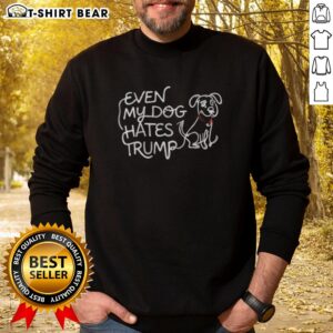 Alt Text: Top Lady Gaga Even My Dog Hates Sweatshirt featuring a bold graphic print, perfect for fans of pop culture and fashion.