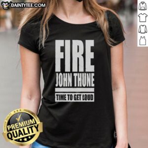 Vintage ladies tee featuring 'Original Fire John Thune Anti Rhino' design, perfect for making a statement in style.
