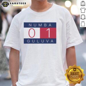 Hot Number One 01 Graphic Numba Gulava T-Shirt featuring vibrant design and stylish typography, perfect for casual wear.