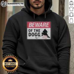 Top Nathan MacKinnon 'Beware Of The Dogg' sign hoodie featuring a trendy design for hockey fans and fashion lovers.