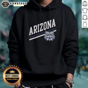 Good Arizona Sideline Hoodie in navy blue, featuring the Arizona logo and stylish design perfect for fans.