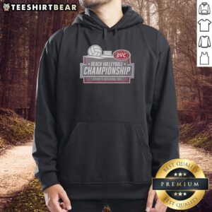 Top Ohio Valley Conference Beach Volleyball Championship hoodie from Martin, TN, showcasing team pride and event spirit.