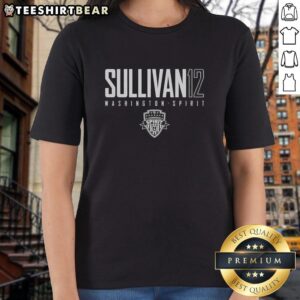Good Sullivan 12 Washington Spirit Ladies Tee featuring vibrant team colors and logo, perfect for fans.