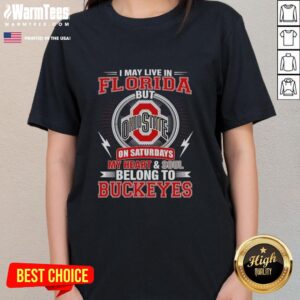 Nice Ohio State Buckeyes ladies tee, perfect for fans living in Florida, showcasing team pride and style.