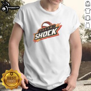 Nice Tulsa Shock '10 T-Shirt featuring team logo and vibrant colors, perfect for fans of the WNBA basketball team.