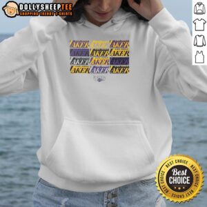 Top Los Angeles Lakers 2026 Playoffs Game 3 hoodie featuring team colors and logo, perfect for game day attire.