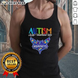 Awesome Charlotte Hornets Autism Accept Understand Love Awareness Support Tank Top featuring vibrant team colors.