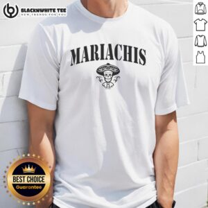 Awesome Mariachis Day Of The Dead Sugar Skull T-Shirt featuring vibrant colors and intricate sugar skull design.