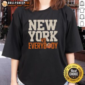 Top New York Knicks vs Everybody basketball ladies tee featuring a stylish design for female fans.