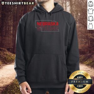 Premium Nebraska Strong Hoodie in soft fabric, featuring a bold design perfect for showcasing Nebraska pride.