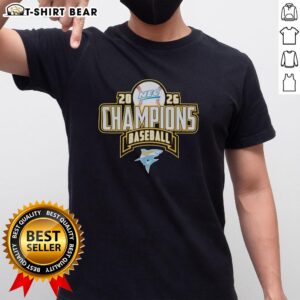 2026 Nice Liu Sharks Nec Baseball Regular Season Champions T-Shirt featuring team logo and vibrant design.