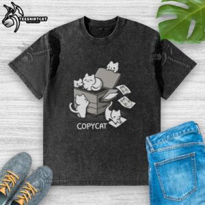 Good Copycat Printer washed t-shirt featuring a vibrant graphic design, perfect for casual wear and unique style.