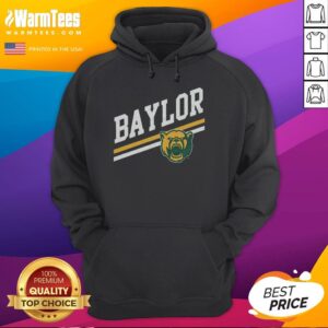 Premium Baylor Sideline Forest Hoodie in green, featuring logo and comfortable design for fans and athletes.