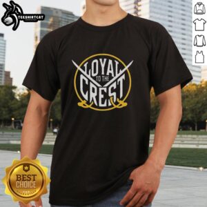 Good Buffalo Sabres Loyal To The Crest T-Shirt featuring team colors and logo, perfect for passionate fans.