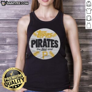 Awesome Pittsburgh Pirates MLB X Topps Baseball tank top featuring a stylish design for fans of the team.