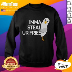 Good Imma Steal Ur Fries Sweatshirt featuring playful text design, perfect for food lovers and casual outfits.