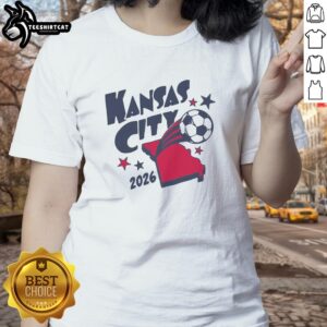 Vintage ladies tee featuring Nice Kansas City Soccer 2026 design, perfect for soccer fans and stylish casual wear.