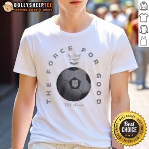 Hot The Force For Good US Soccer T-Shirt featuring vibrant design and bold graphics, perfect for soccer fans and supporters.