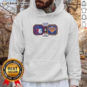 Alt Text: Original New York Knicks NBA Playoffs 2026 Round 2 Eastern Conference hoodie featuring team logo and vibrant colors.
