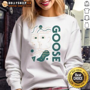 Cozy Hot Goose Faces sweatshirt featuring a playful goose graphic, perfect for casual wear and unique fashion statements.