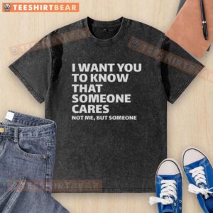 Stylish 'Someone Cares' t-shirt by Lil Wuyn, featuring a unique design and vibrant colors for casual wear.