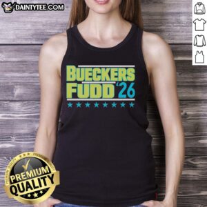 Good Bueckers Fudd 2026 tank top featuring vibrant design, perfect for fans of basketball and stylish athletic wear.
