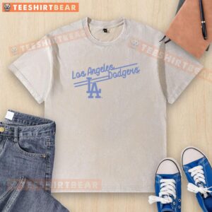 Pretty Los Angeles Dodgers Soft As A Grape washed t-shirt in vibrant blue, perfect for game day and casual wear.