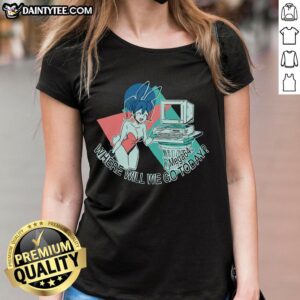 Alt Text: Official Mega64 Anime Ladies Tee featuring vibrant graphics and stylish design for fans of anime culture.