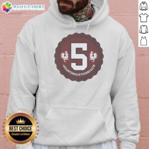 Hot Quarterback Your Health 5 logo hoodie featuring a stylish design for sports and wellness enthusiasts.