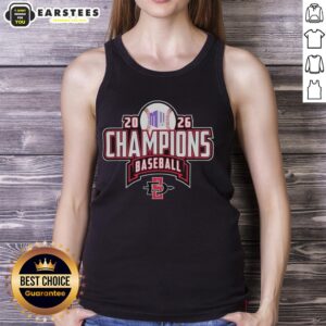 Awesome San Diego State Aztecs NCAA Regular Season Champions 2026 baseball tank top showcasing team pride.