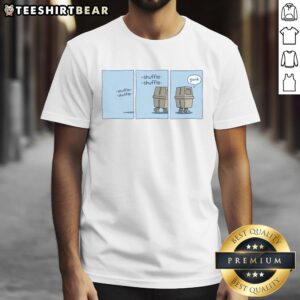 Alt Text: Top Gonk Shuffle Shuffle T-Shirt featuring a fun, colorful design perfect for dance enthusiasts and Gonk fans.