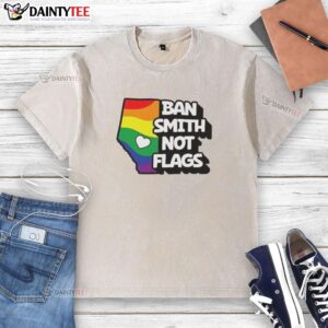 Premium Ban Smith Not Flags Danielle Smith political slogans washed t-shirt, featuring bold graphics and a stylish design.