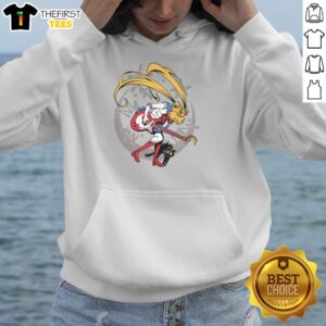 Top Rock N Roll in the Moonlight Sailor Moon hoodie featuring vibrant graphics and a cozy design for fans.