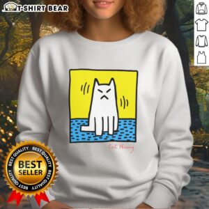 Original Cat Haring Sweatshirt featuring vibrant cat graphics and bold colors, perfect for casual streetwear style.