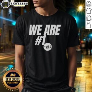 Hot We Are Hashtag 1 T-Shirt featuring bold graphic design and vibrant colors for trendy casual wear.