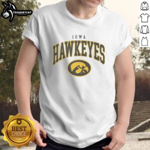 Alt Text: Awesome Iowa Hawkeyes Classic Logo T-Shirt featuring the iconic hawkeye logo on a stylish black background.